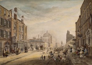 Kilátás a Hanover Square felé, a londoni Holles Streeten