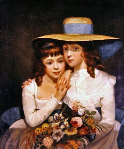 The Leicester Sisters (olaj, vászon) alkotó: James Northcote