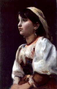 Olasz lány, 1890 körül (olaj, vászon)