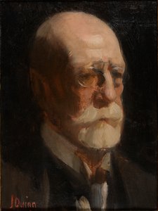 Szakállas férfi portréja (olaj, vászon) alkotó: James Peter Quinn