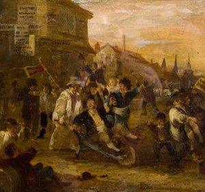 Választási zavargás Coventryben, 1861 alkotó: James Pollard