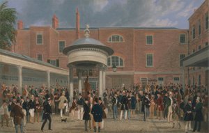 Epsom Races: Settling Day at Tattersalls alkotó: James Pollard