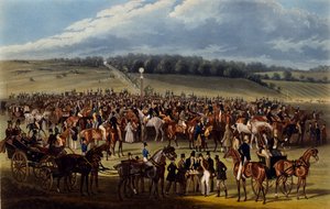 A fogadási posta, Charles Hunt nyomtatványa, 1836 (akvatinta) alkotó: James Pollard