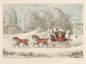 A postakocsi a hóviharban, 1825