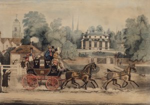 The Royal Mail Coach (színes metszet)