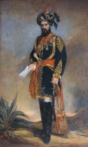 Probyn CB VC ezredes (1833-1924) India alkirályának és a HMs indiai lovasságának tiszteletbeli ADC-je, 1867 körül alkotó: James Rannie Swinton
