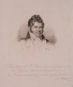 Johann Bernhard Logier (1777-1846) portréja, H. Meyer metszet (metszet) alkotó: James Robert (after) Maguire