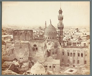 Egyiptom. Kairó. Az egyik mecset látképe alkotó: James Robertson