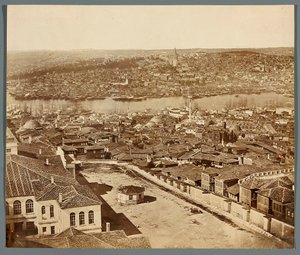 „Pera és Galata” [Isztambul. Várospanoráma - Pera és Galata városrészeinek látképe] alkotó: James Robertson