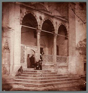 „A Süleymaniye oszlopcsarnoka” [Isztambul. A Süleymaniye mecset oszlopcsarnoka] alkotó: James Robertson