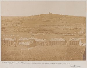 Kilátás a Mamelonból a Malakhov felé, 1855 alkotó: James Robertson