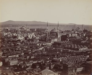 Konstantinápoly panorámája alkotó: James Robertson, and Felice Beato