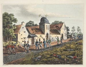 A parasztház Mont St Jean-nál alkotó: James Rouse