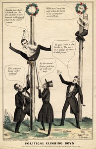 Politikai hegymászó fiúk, kiadó: J Baillie, H Bucholzer, New York, 1844