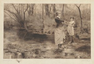 Untitled (Crossing A Brook In The Woods) alkotó: James S. King