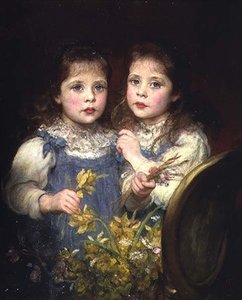 Az ikrek, 1901 körül (olaj, vászon) alkotó: James Sant