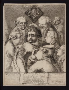 Pandemonium: szatíra a Nagy-Britanniában uralkodó politikai instabilitásról a Fox-North koalíció bukása és az ifjabb William Pitt kormányával való felváltása után, 1784