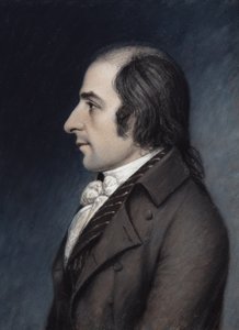 Albert Gallatin, 1797 körül (pasztell szürke papíron)