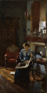 Dublini belső tér, 1915-20 körül (olaj, vászon) alkotó: James Sinton Sleator