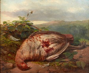 Halottak csendélete (olaj, vászon) alkotó: James Sr Hardy