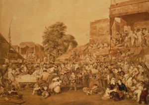 A vásár augusztus 1-jén a Hyde Parkban (akvarell)