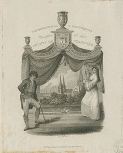 Lichfield katedrális – Délnyugati nézet: metszet, és [c 1820] alkotó: James Storer