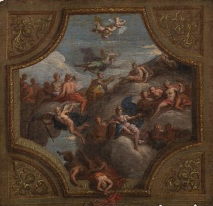 Vázlat mennyezeti dekorációhoz, 1700 alkotó: James Thornhill