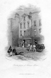 Thomas Moore születési helye, Dublin, XIX. század.