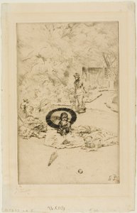 Egy gyermek kerti parti alkotó: James Tissot