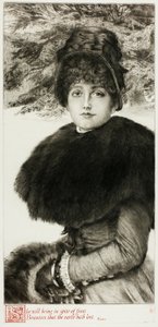 Séta a hóban alkotó: James Tissot