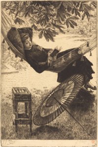 A függőágy Le hamac, 1880. alkotó: James Tissot