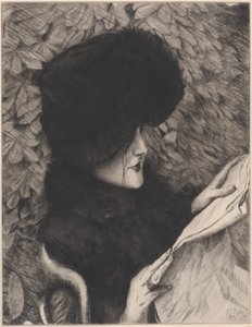 Újság, 1883. alkotó: James Tissot