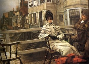 Várakozás a kompra II alkotó: James Tissot