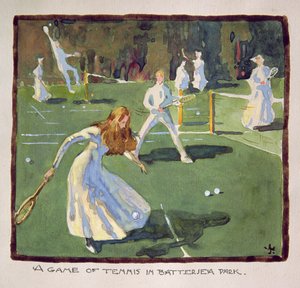 Teniszjáték a Battersea Parkban (wc papíron)