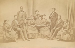 A Jubileumi Énekesek Carte-de-visite, 1872, később nyomtatva.