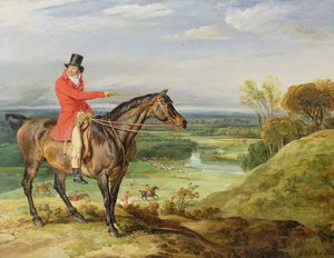 John Levett vadászik a Staffordshire-i Wychnor parkban alkotó: James Ward
