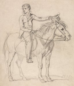 Lord Stanhope (később Chesterfield grófja) mint kisfiú, pónin lovagolva alkotó: James Ward