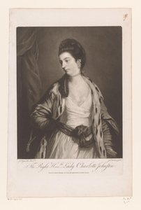 Charlotte Johnstone portréja A Jobb Honble. Lady Charlotte Johnston (cím a tárgyon)
