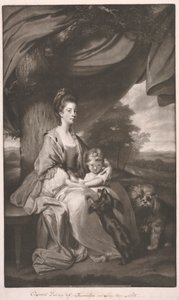 Buccleuch hercegnője lányával, Lady Mary Scott-tal