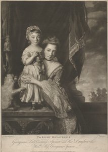 Margaret Georgiana Spencer, (sz. Poyntz), Spencer grófnő és lánya, Georgiana Cavendish (sz. Spencer), Devonshire hercegnője