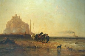 Este a St Michaels Mount mellett, 1855