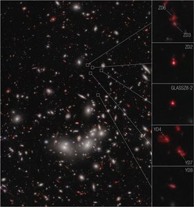 Galaxy Protocluster (NIRCam kép) alkotó: James Webb Space Telescope (NASA)