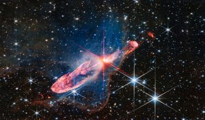Herbig-Haro 46/47 (NIRCam kép) alkotó: James Webb Space Telescope (NASA)