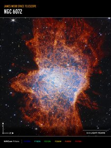 NGC 6072 (NIRCam Compass felvétel) alkotó: James Webb Space Telescope (NASA)