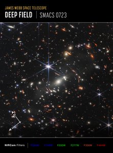 Webbs First Deep Field (NIRCam Compass Image) alkotó: James Webb Space Telescope (NASA)