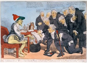Köszönetnyilvánítás a kartól a jobboldalhoz. Influenzy úr kedves vidéki látogatásáért, 1803 alkotó: James West