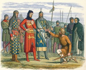Gaveston fejét Lancaster grófjának mutatták be, 1312 1864 alkotó: James William Edmund Doyle
