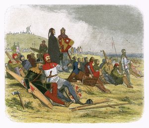 Az angolok Crecyben várják a franciákat alkotó: James William Edmund Doyle