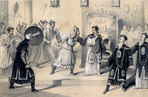Weit-Soong császár és udvara, a tatárok fogságába esett, 1847