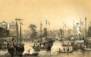 Az angol gyárak Kantonban, 1847